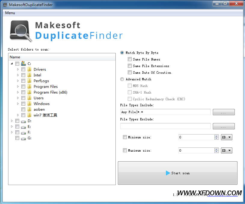 Makesoft DuplicateFinder()