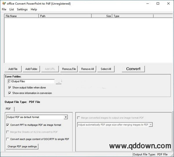 office Convert PowerPoint to Pdf