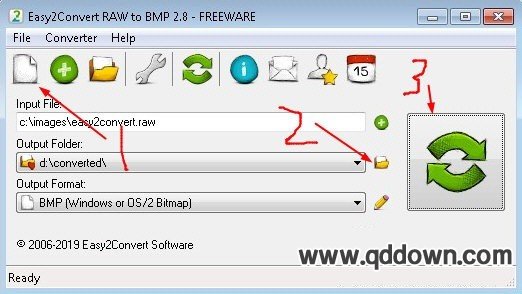 Easy2Convert RAW to BMP
